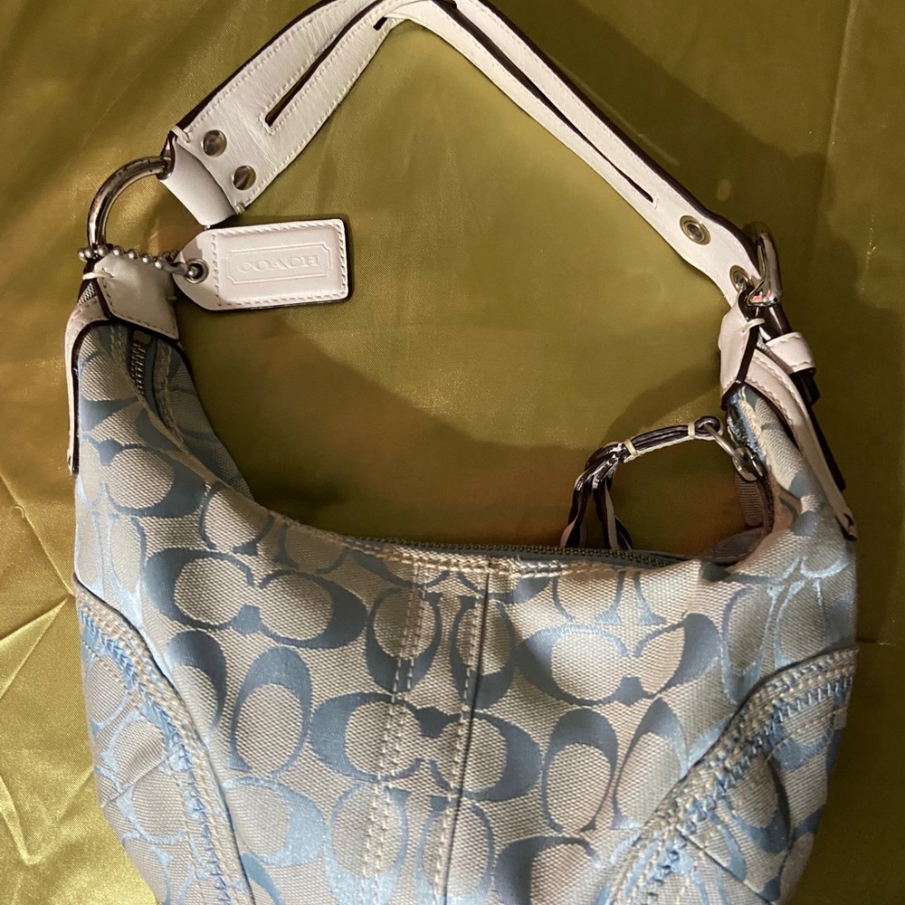 Coach baby blue purse